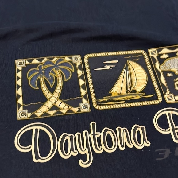 Vintage Daytona Beach USA Made Crewneck T-shirt Size Large - Picture 5 of 10